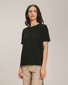 Playera Manga Roll Up,NEGRO